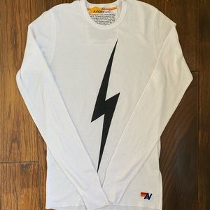 AVIATOR NATION - Bolt Thermal // White in Size XS